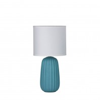 Oriel Lighting-BENJY.20 Complete Table Lamp - Blue / Grey / Taupe / White